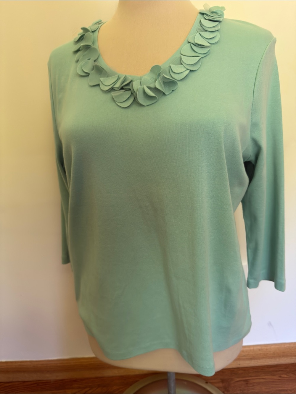 Talbots V-neck Long-sleeved Tee #155